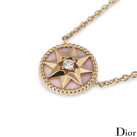 004 rose gold dior|dior rose necklace.